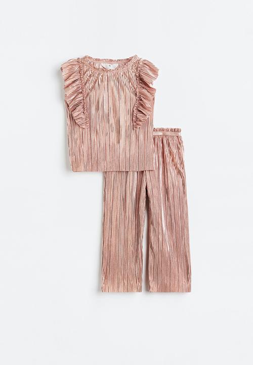 H&M - 2-Piece shimmering set - rose gold-coloured