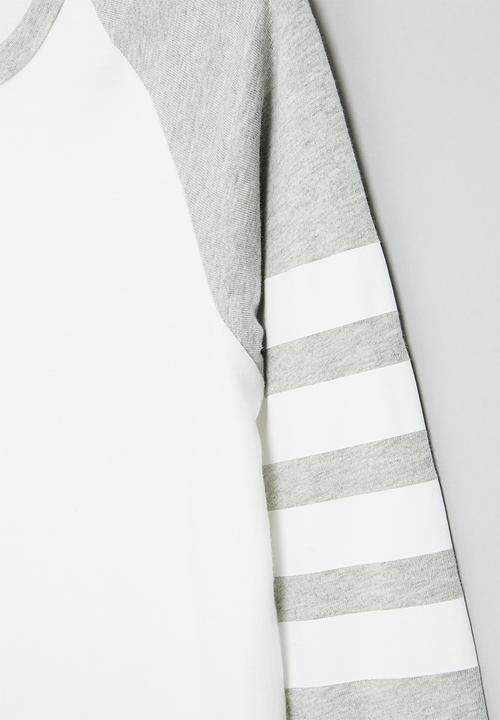 Pop Candy - Boys tee - white & grey
