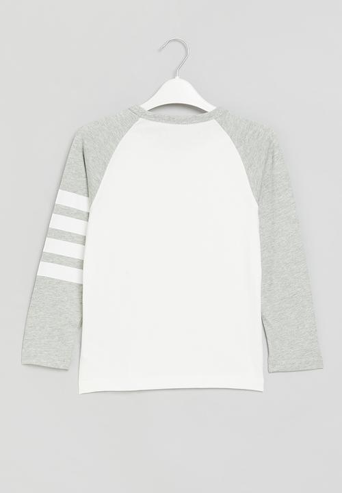 Pop Candy - Boys tee - white & grey