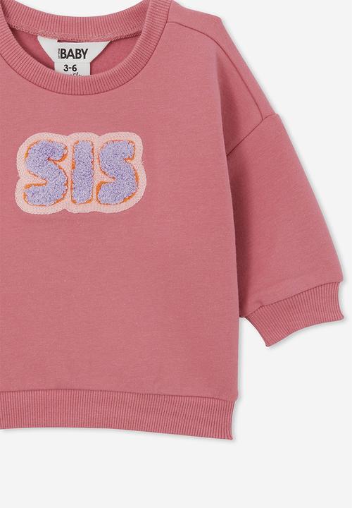 Cotton On - Slma drop shoulder sweater - very berry/sis