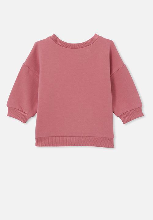 Cotton On - Slma drop shoulder sweater - very berry/sis