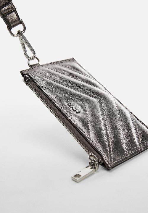 MANGO - Card holder juanita - silver
