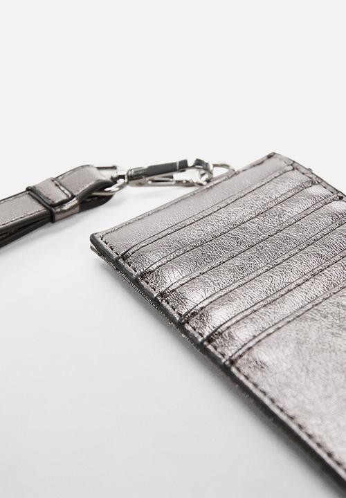 MANGO - Card holder juanita - silver
