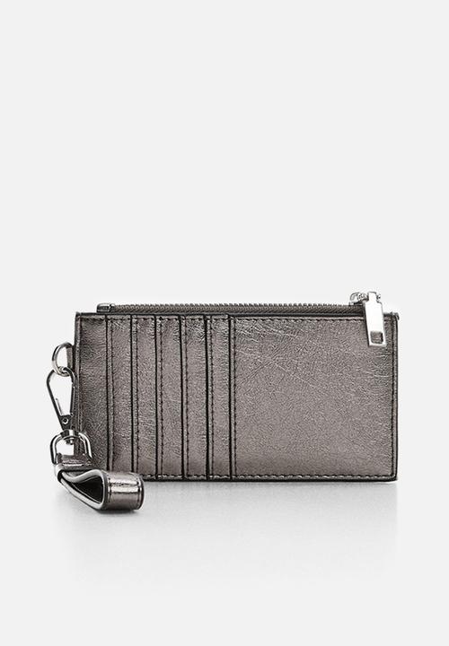 MANGO - Card holder juanita - silver