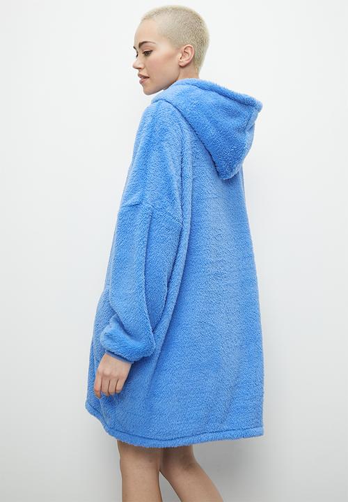 Blake - Plush sleep hoodie - blue