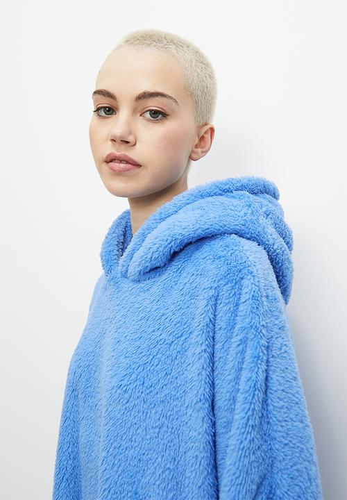 Blake - Plush sleep hoodie - blue