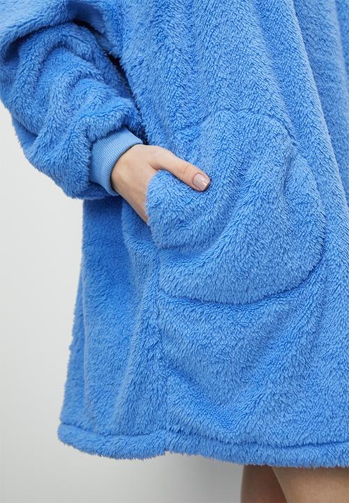 Blake - Plush sleep hoodie - blue