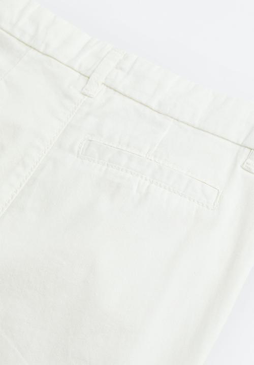 H&M - Cotton chinos - white