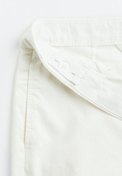 H&M - Cotton chinos - white