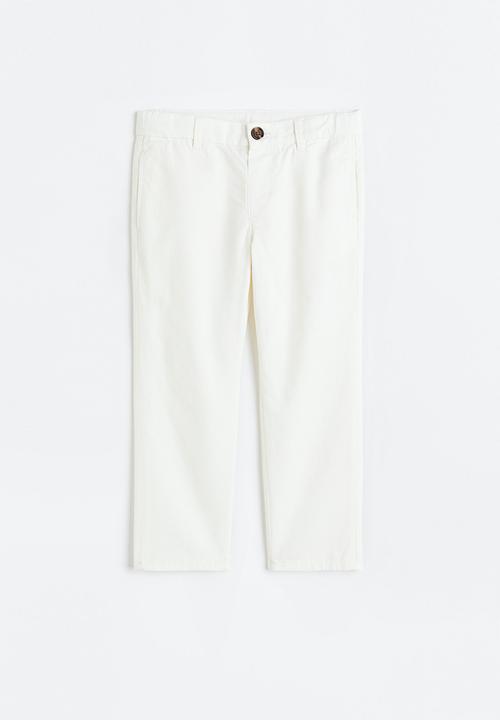 H&M - Cotton chinos - white