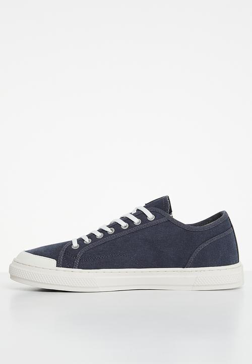 Superdry. - Vintage vegan faux vulc low - midnight navy