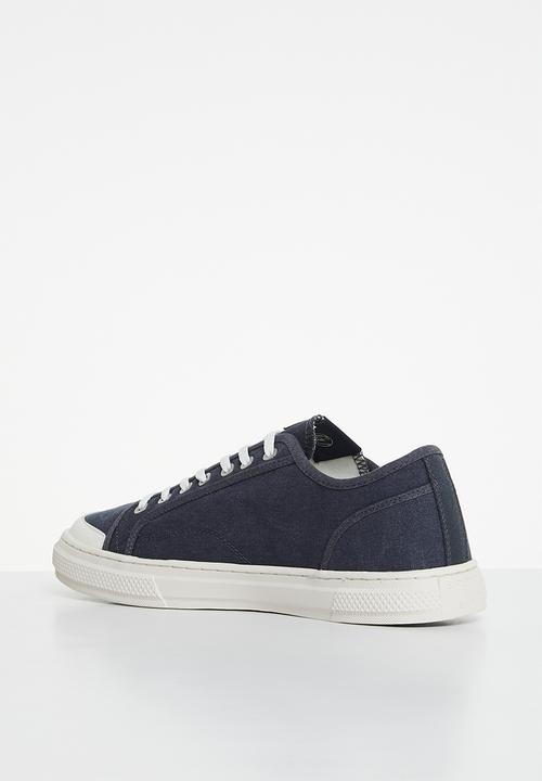 Superdry. - Vintage vegan faux vulc low - midnight navy