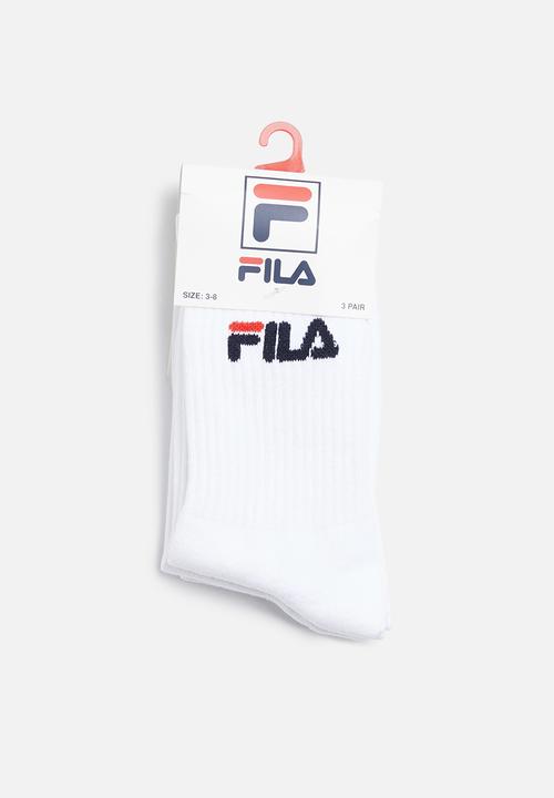 FILA - Sicily tube sock 3-pack - white