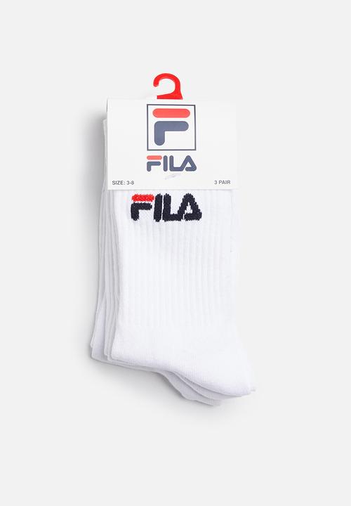 FILA - Sicily 3/4 sock 3-pack - white