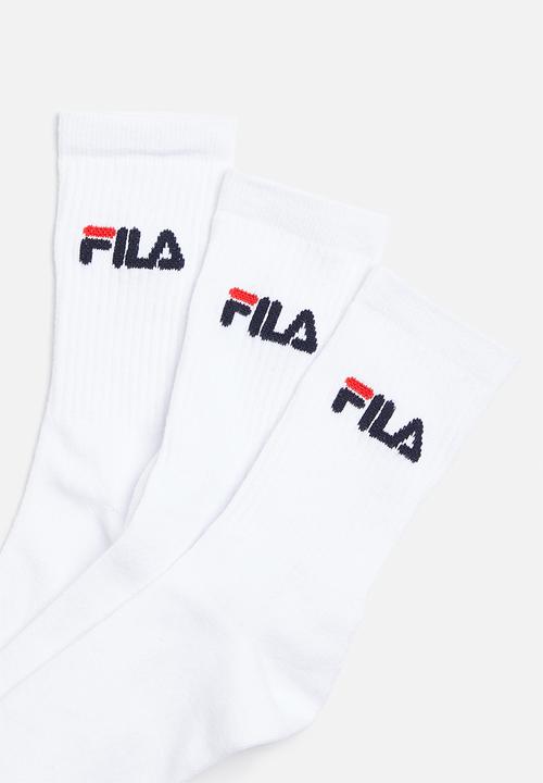 FILA - Sicily 3/4 sock 3-pack - white