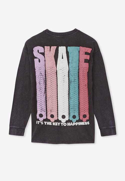 Cotton On - Rhiannah long sleeve tee - phantom/skate