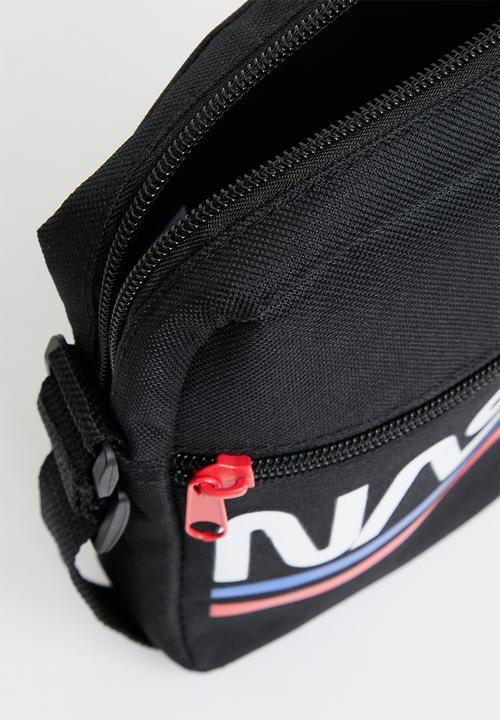 Pop Candy - Nasa aeronautical black crossbody bag - black