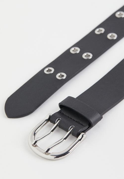 H&M - Eyelet-detail belt - black