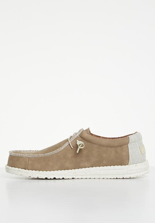 Hey Dude - wally recycled - leather travertine