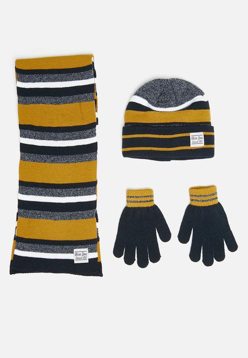 Aca Joe - Boys aca joe fashion beanie - gold/navy