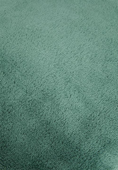 Sixth Floor - Coral fleece throw - hunter green