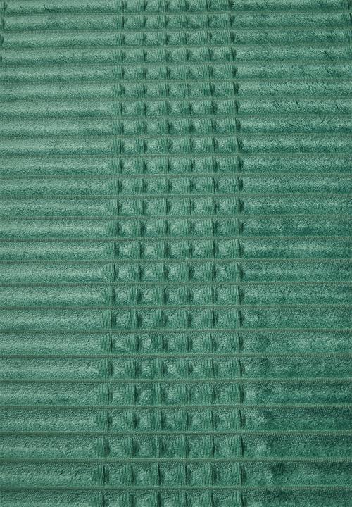 Sixth Floor - Plain ribbed fleece blanket - hunter green