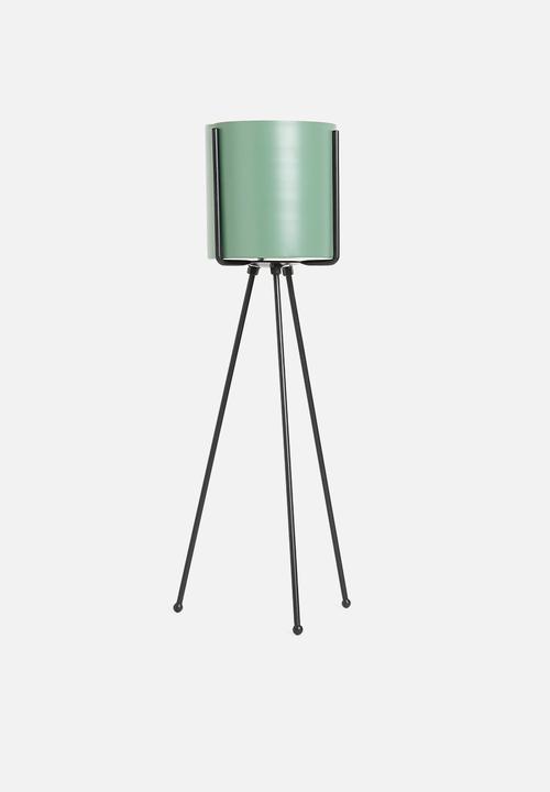 Sixth Floor - Lana planter with stand - green