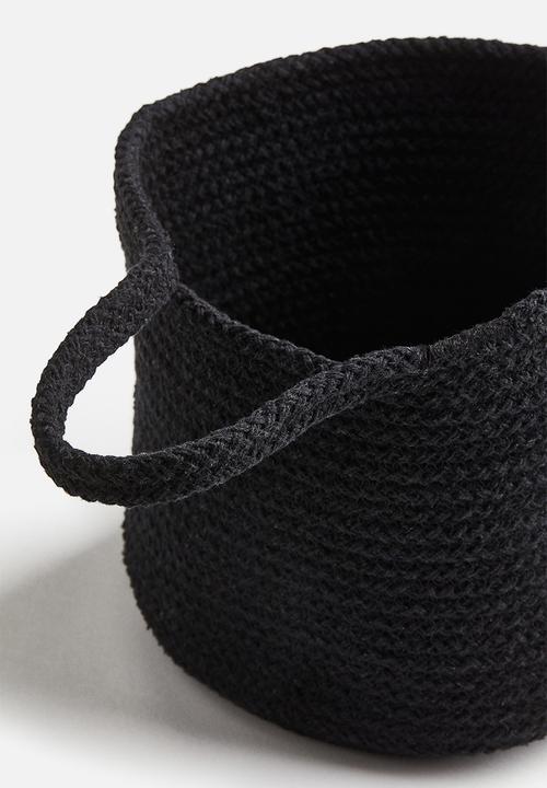 H&M - Cotton wall storage basket - black