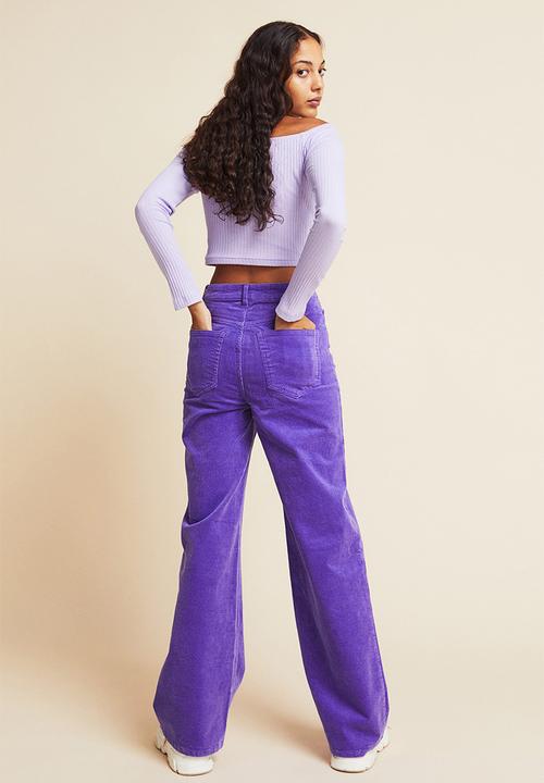 H&M - Corduroy trousers - purple