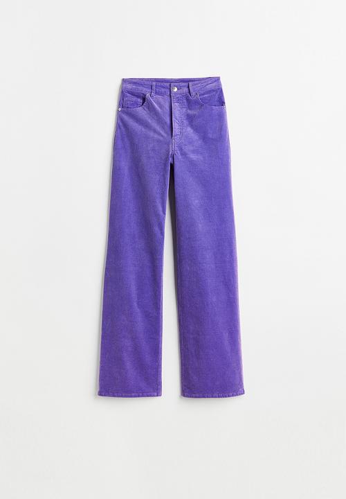 H&M - Corduroy trousers - purple
