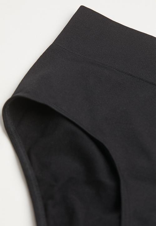 H&M - 2-pack seamless bikini briefs - black