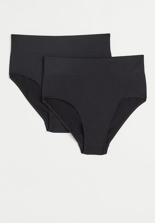 2-pack seamless bikini briefs - black H&M Panties | Superbalist.com