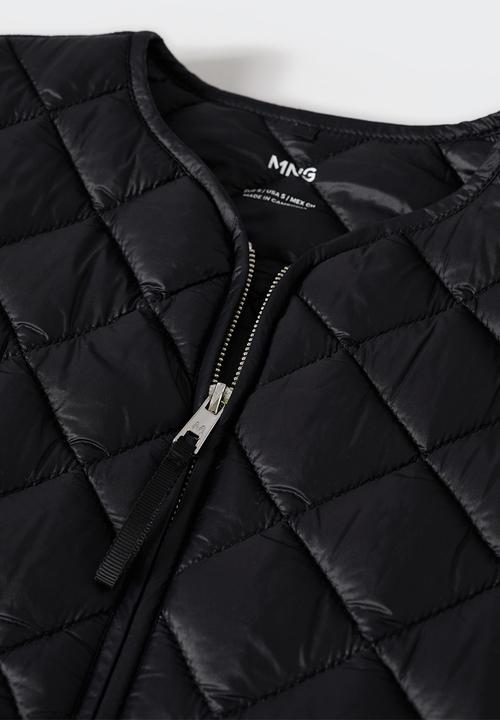 MANGO - Waistcoat bang - black