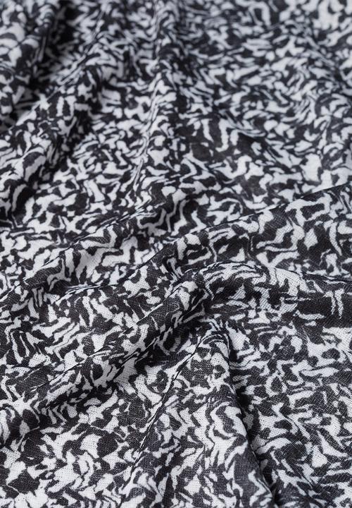 MANGO - T-shirt snow - black