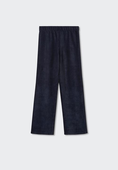 MANGO - Trousers panu - navy