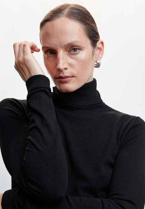 MANGO - Sweater almar - black