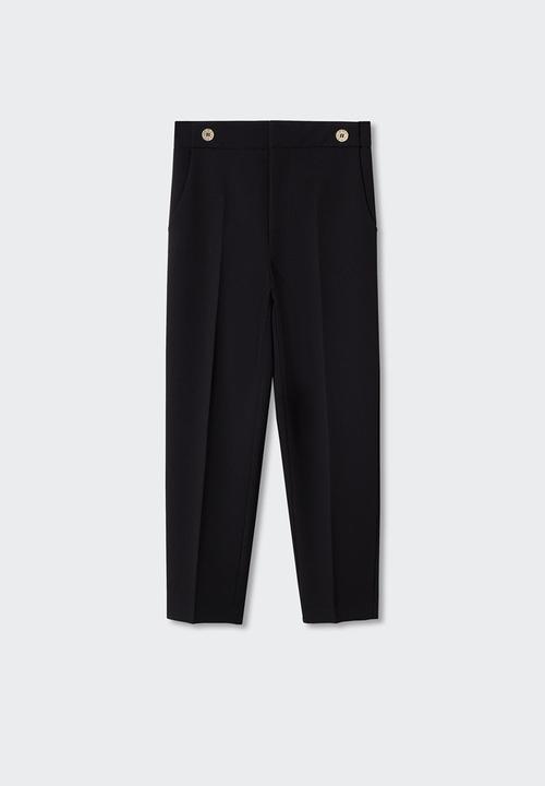 MANGO - Trousers daura - black