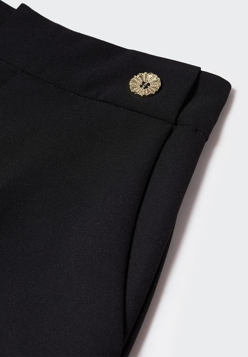 MANGO - Trousers daura - black