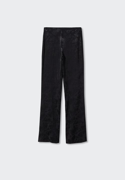 MANGO - Trousers jacky - black