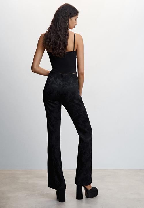 MANGO - Trousers jacky - black