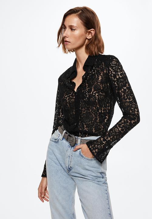 MANGO - Shirt lenny - black