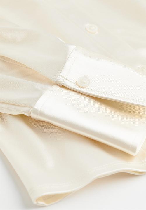 H&M - Satin shirt - white