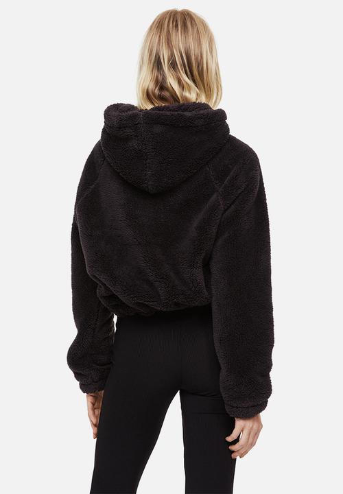 H&M - Teddy hoodie - dark grey