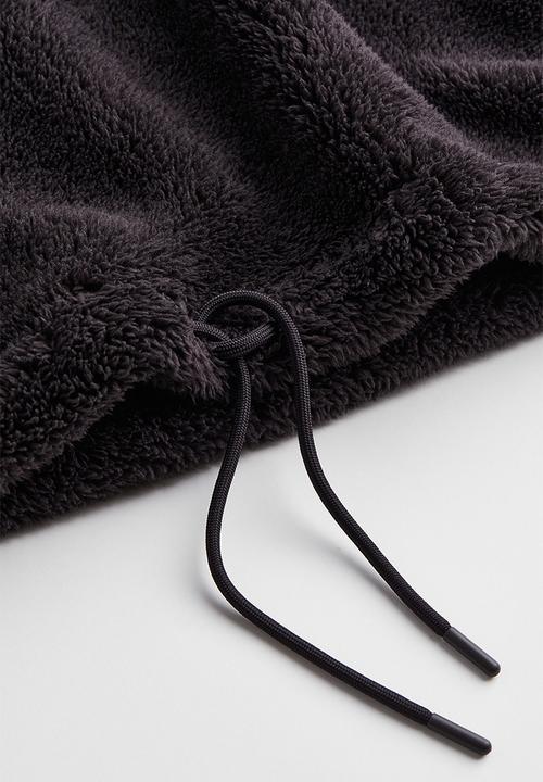 H&M - Teddy hoodie - dark grey