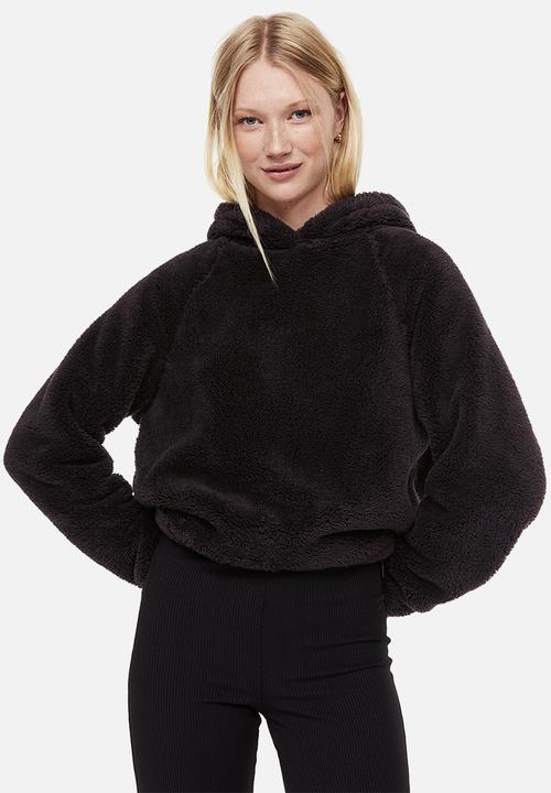 H&M - Teddy hoodie - dark grey