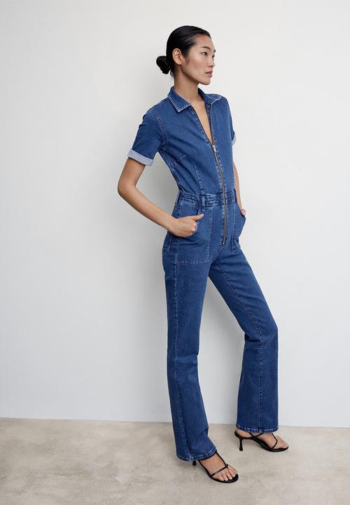 MANGO - One piece suit iggy - open blue