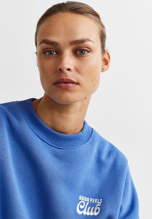 H&M - Sweatshirt - bright blue/good feels club