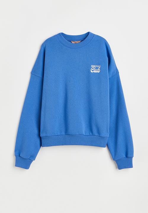 H&M - Sweatshirt - bright blue/good feels club