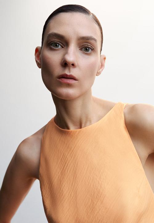 MANGO - Dress purpu-h - light pastel orange