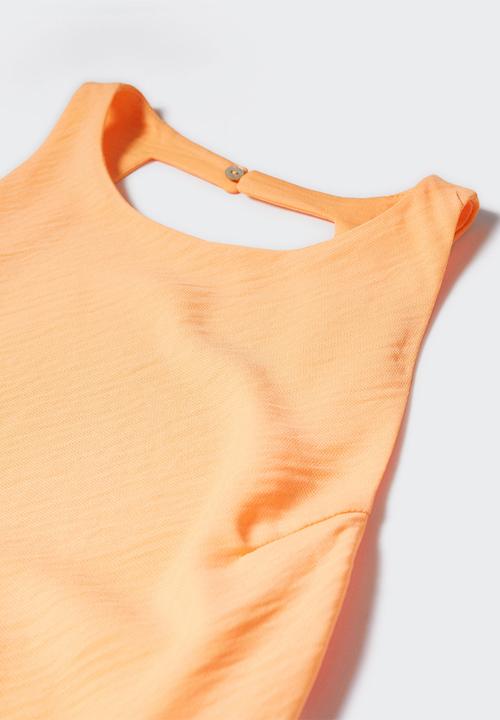 MANGO - Dress purpu-h - light pastel orange